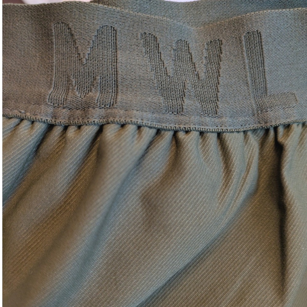 Madewell MLW Allways Pull on Shorts Women's XS Kale Olive Green Dolphin Hem - Picture 6 of 7